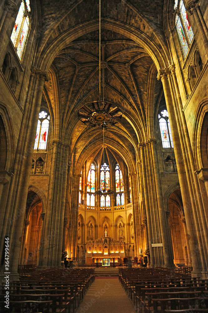 Interior Saint Louis des Chartrons Church, Bordeaux Gironde France