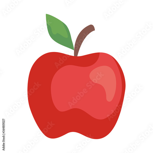 Apple design, Fruit healthy organic food sweet and nature theme Vector illustration