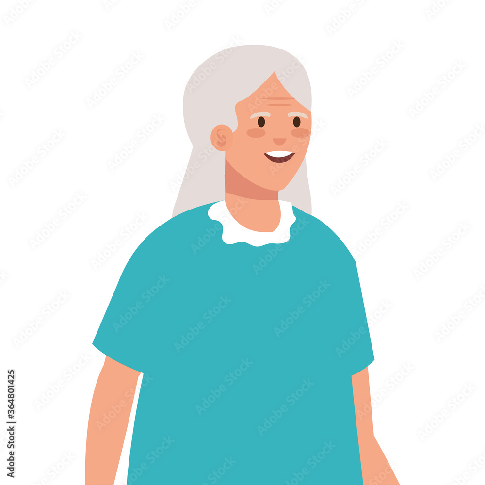 Grandmother design, Old woman female person mother grandparents family senior and people theme Vector illustration Grandmother design, Old woman female person mother grandparents family senior and people theme Vector illustration