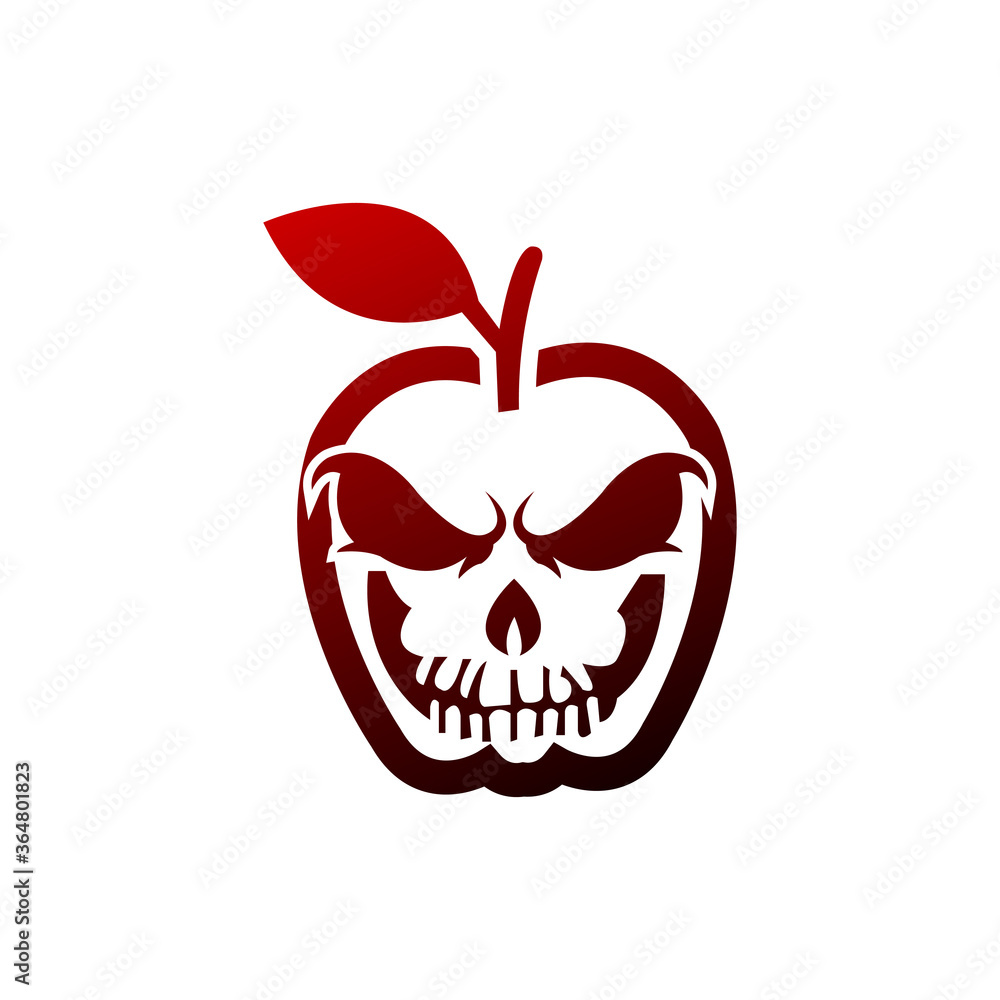Apple Skull Logo Template Design Vector, Emblem, Design Concept, Creative Symbol, Icon,color gradations. Apple Skull Logo Template Design Vector, Emblem, Design Concept, Creative Symbol, Icon,color gradations.