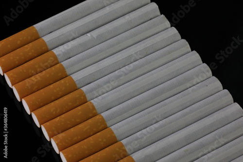 Row of Filtered Cigarettes