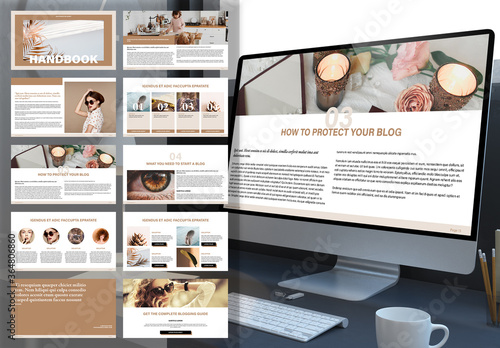 Digital Ecourse Presentation Layout
