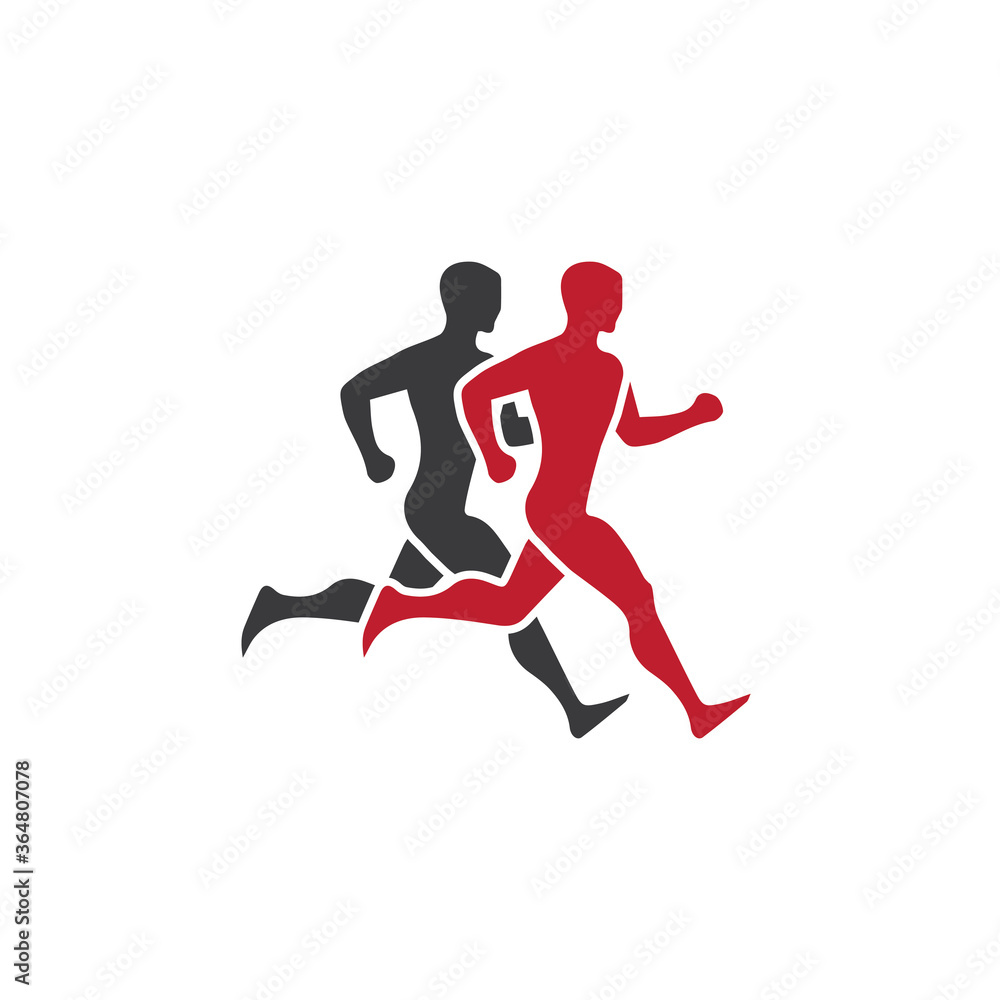 people Running gesture  illustration vector design