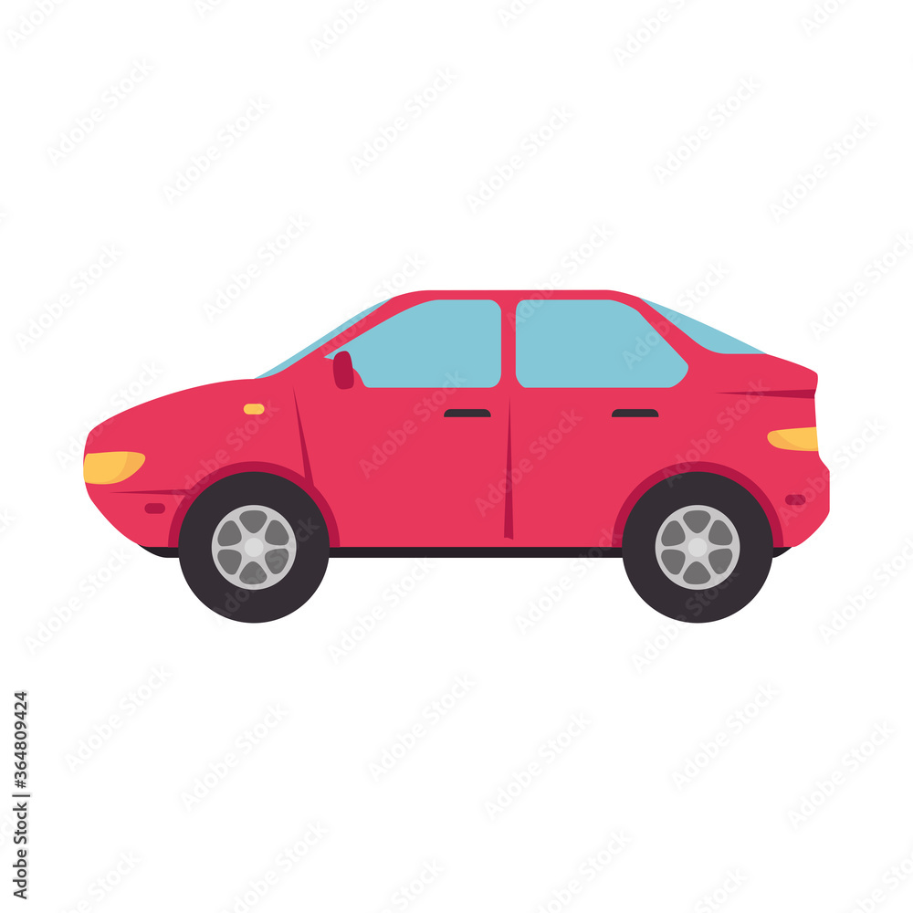 red car design, Vehicle automobile auto transportation transport wheel automotive and speed theme Vector illustration