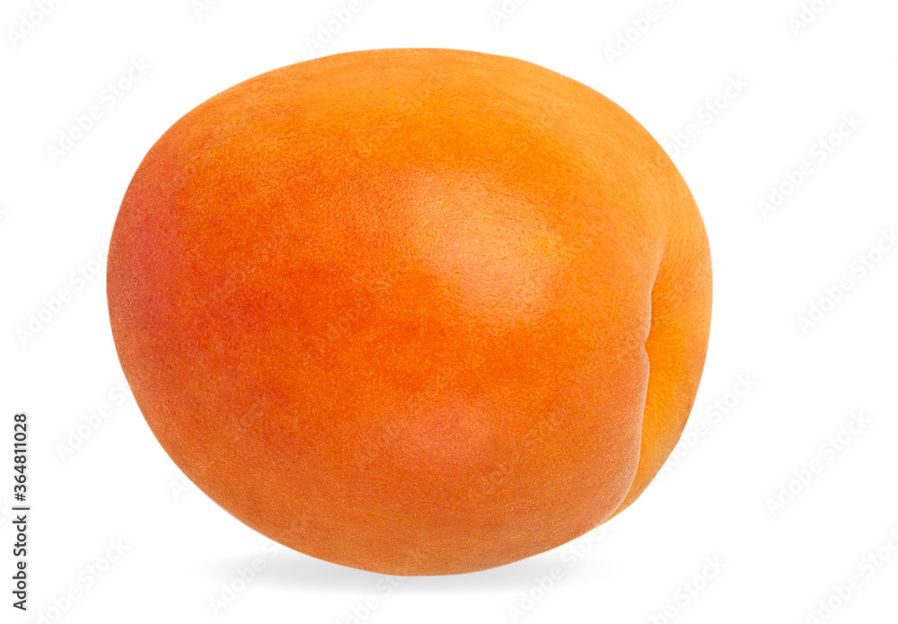 Fototapeta premium Apricot isolated on white background with clipping path