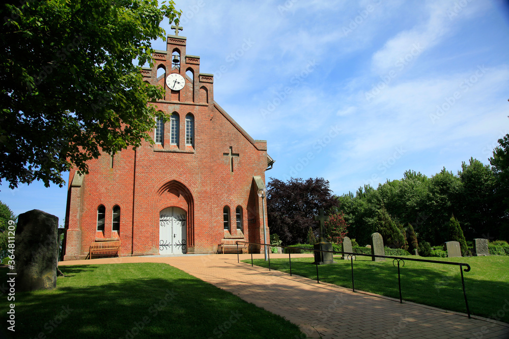 Kirche, Neue Kirche, Religion, Protestantisch, Pellworm, Schleswig-Holstein, Deutschland, Europa Kirche, Neue Kirche, Religion, Protestantisch, Pellworm, Schleswig-Holstein, Deutschland, Europa