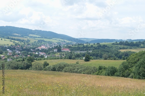 beautiful nature landscape in beskydy in eastern bohemia