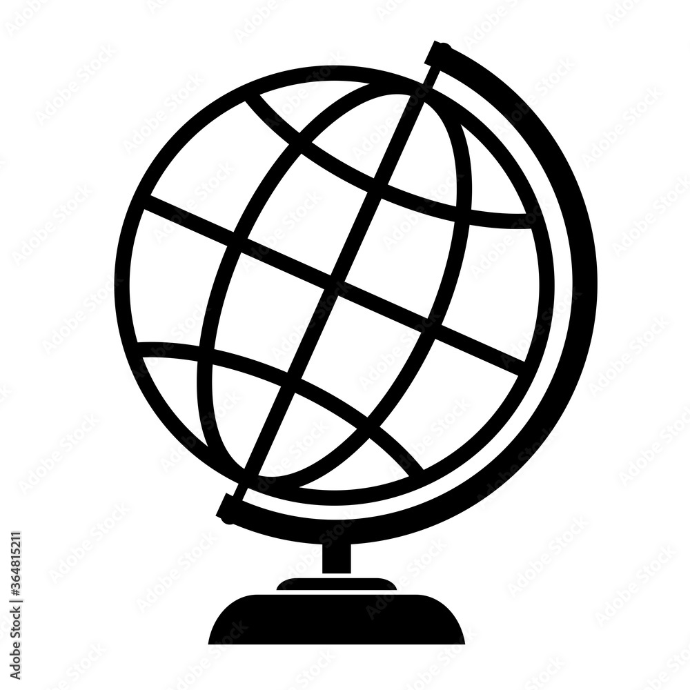 Globe vector icon Globe vector icon