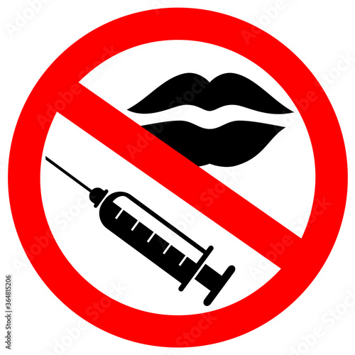 No lips injection vector sign