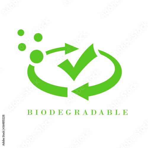Abstract biodegradable logo