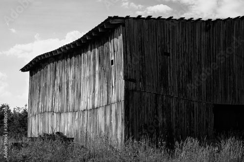 Rustic Barn in Monochrome photo