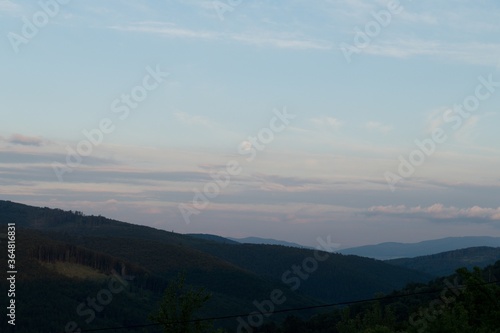 beautiful nature landscape in beskydy in eastern bohemia © luciezr
