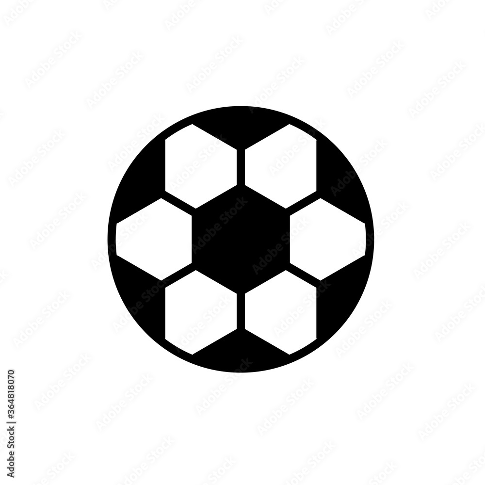 Fototapeta premium Soccer ball icon vector logo design template