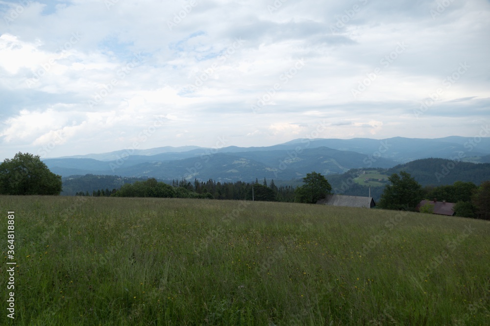 Fototapeta premium beautiful nature landscape in beskydy in eastern bohemia