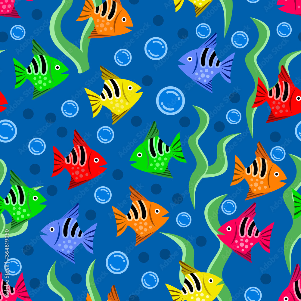 aquarium vector pattern