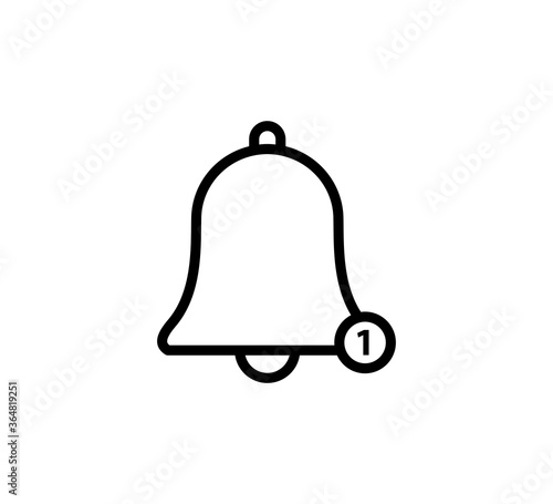Alarm icon vector logo design template flat style