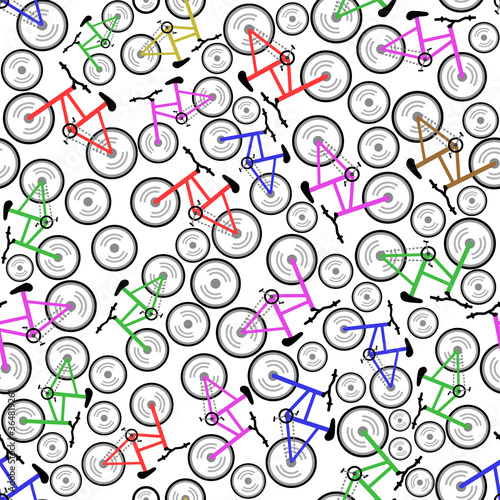vector bike pattern