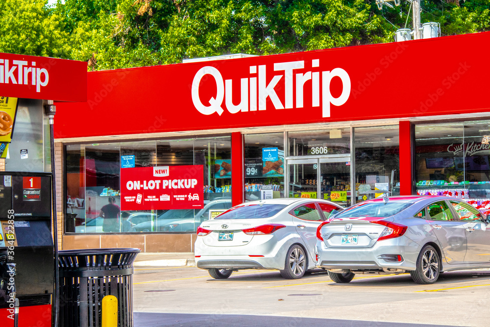 07_14_2020 Tulsa USA Quick Trip store very popular convenience store