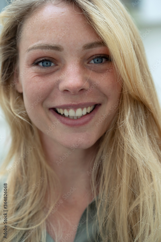 Close-up of young woman
