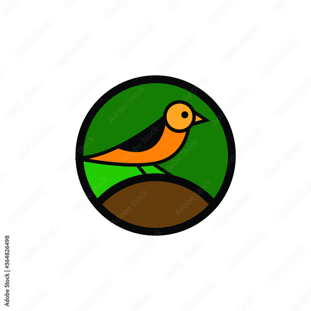 Fototapeta premium vector illustration of a bird
