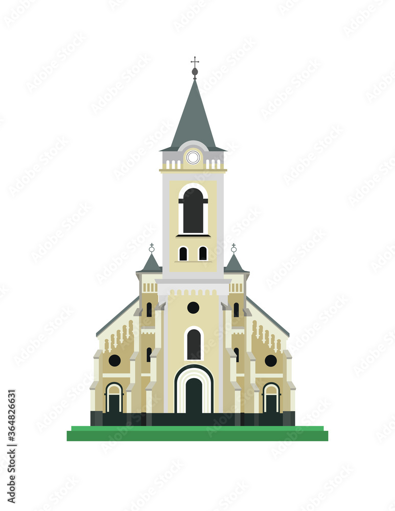 Obraz premium Catholic church vector