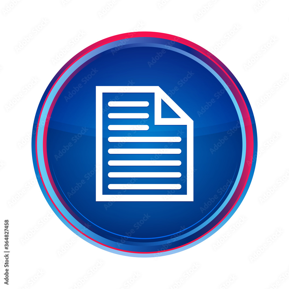 Document page icon silky blue round button aqua design illustration Document page icon silky blue round button aqua design illustration