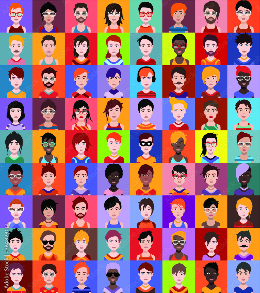 People avatars. Vector women, men avatar. - Vector People avatars. Vector women, men avatar. - Vector