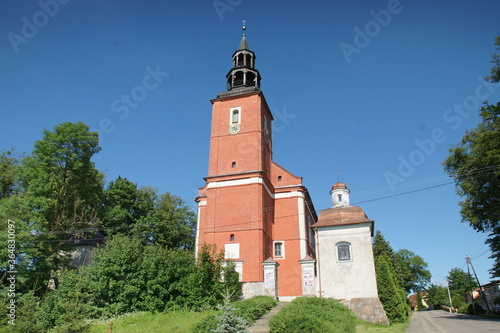Głotowo. Kościół Najświętszego Zbawiciela. Polska - Mazury - Warmia.