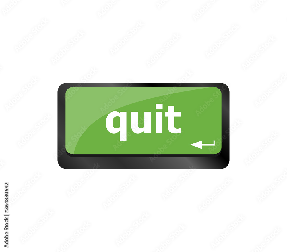 quit button on internet computer keyboard key quit button on internet computer keyboard key