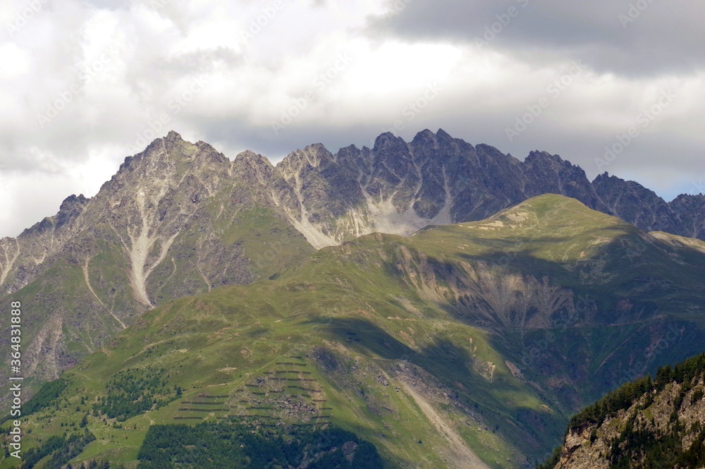 Bergblick im oberen Vinschgau