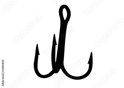 Triple fishing hook.