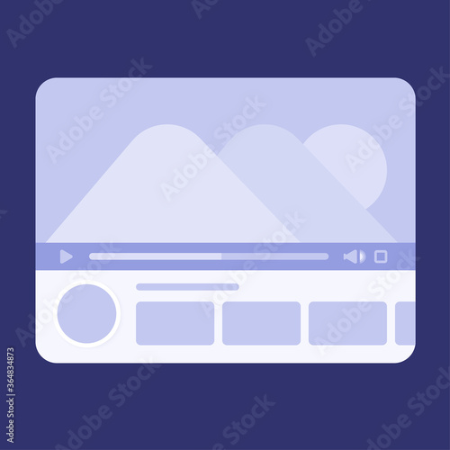 Mobile wireframes management sitemap vector mockup. Pop-ups touch for mobile applications. Flat ilustration design template style. Blue background and white. One of web mobile app menu. Wallpaper. 