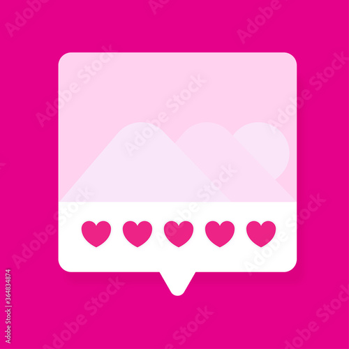 Mobile wireframes management sitemap vector mockup. Pop-ups touch for mobile applications. Flat illustration design web mobile vector. So colorfull with love and pink background. One of parts app menu