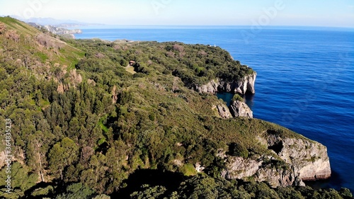 Acantilados de Pimiango en asturias españa
