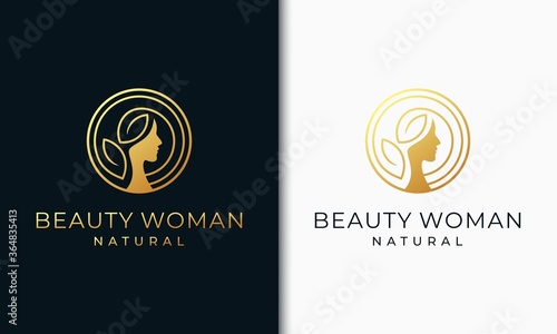 Creative beauty skincare logo design, spa salon, flower concept