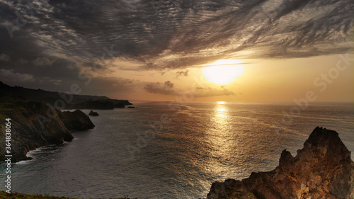 Puesta de sol en cantabria