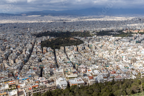 View of the city of Athens from Lycabettus hill, Greece © Stoyan Haytov