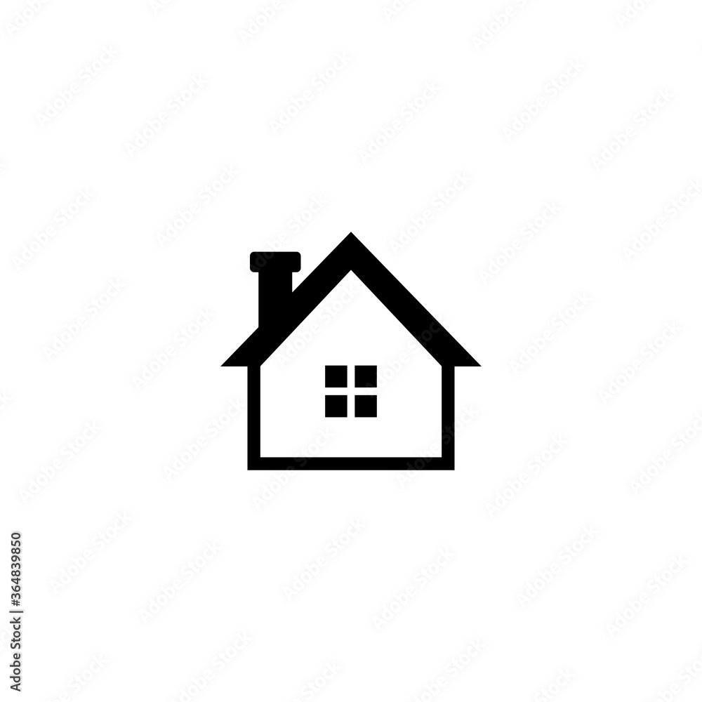 Web home flat icon for apps and website Web home flat icon for apps and website