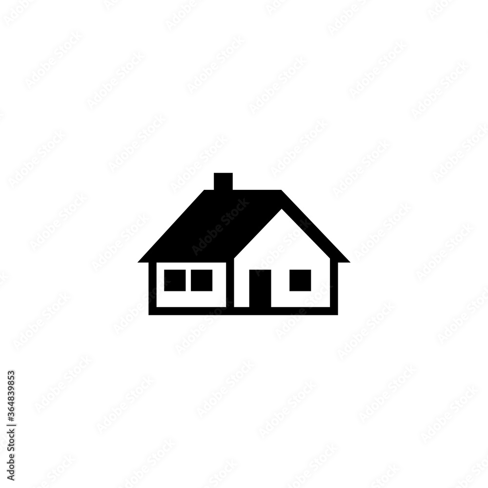Web home flat icon for apps and websites Web home flat icon for apps and websites