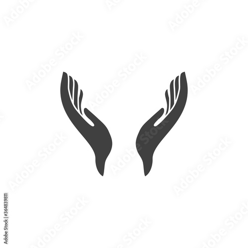 Two hands icon vector illustration eps10