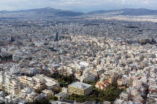 View of the city of Athens from Lycabettus hill, Greece © Stoyan Haytov