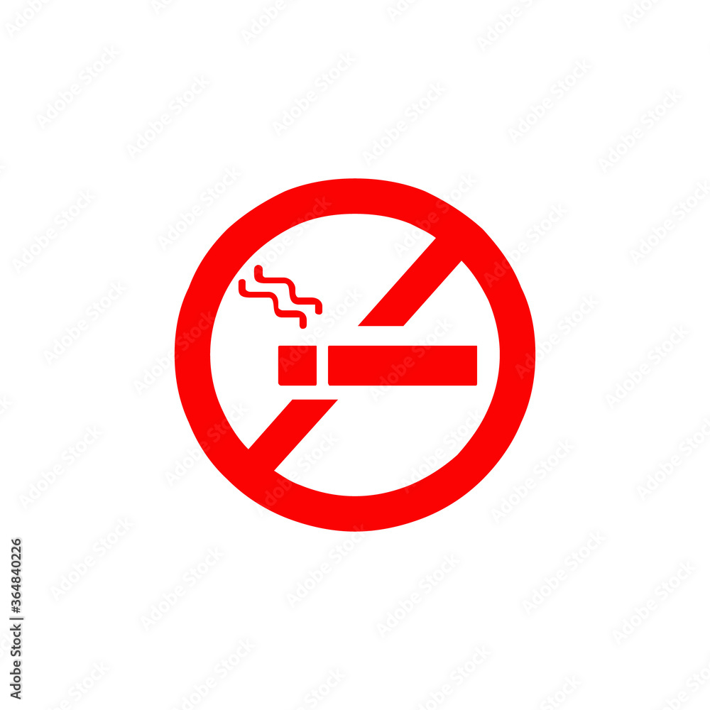 No smoking icon symbol vector No smoking icon symbol vector