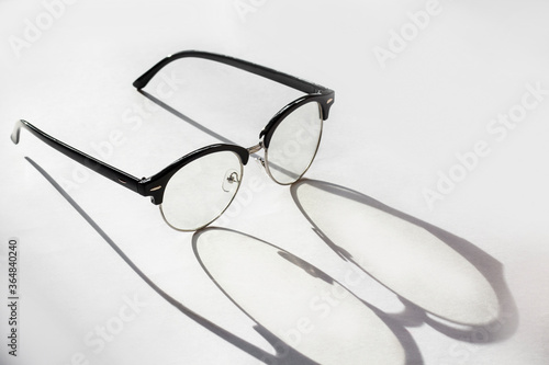 spectacles on a white background isolated 