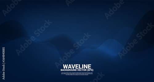 Blue fluid curve shape background. Concept design for flowing futuristic and liquid wave style artwork