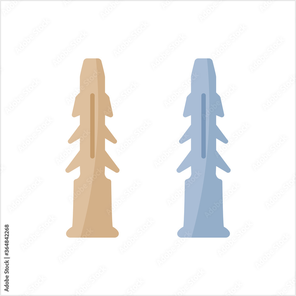 Fototapeta premium Dowel Icon, Dowel Plastic