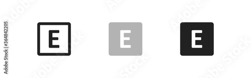 Expilicit content simple concept isolated icon for your design in vector flat