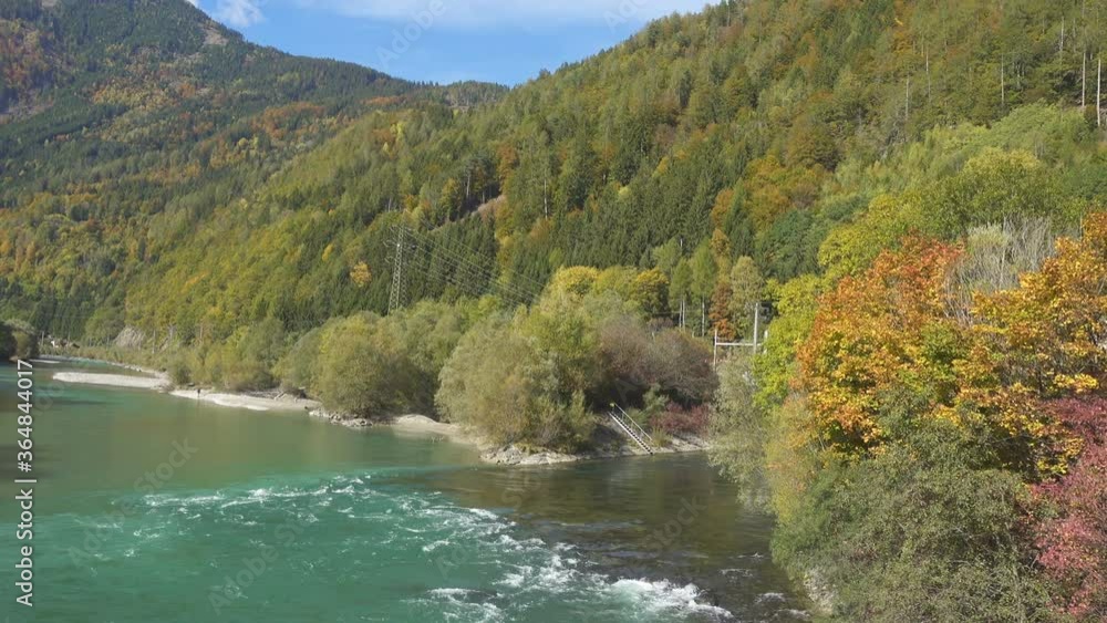 Mountain river water landscape at the Alps mountains with in clear sunny autumn day
Mountain river water landscape at the Alps mountains with in clear sunny autumn day