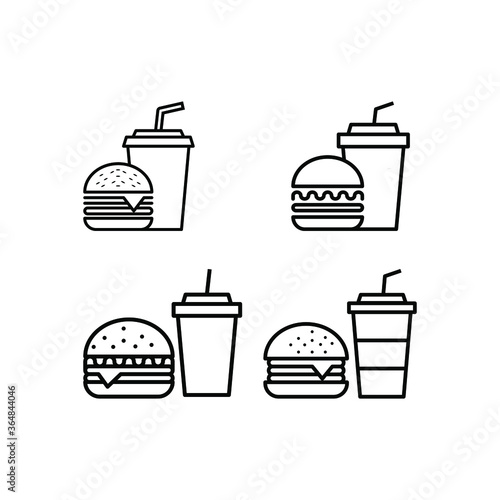 The best Fast food icons vector collection, illustration logo template in trendy style. Suitable for many purposes.