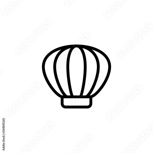 Clam, clams icon  in black line style icon, style isolated on white background