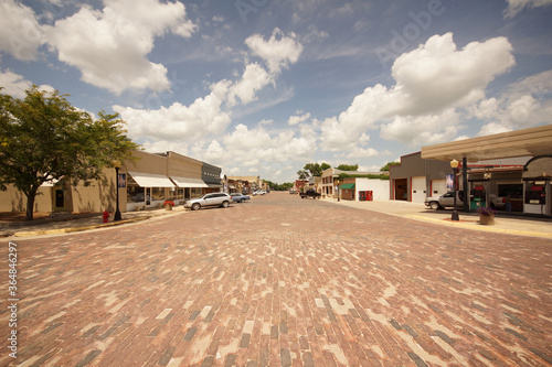 Fototapeta Naklejka Na Ścianę i Meble -  brick street in a small town